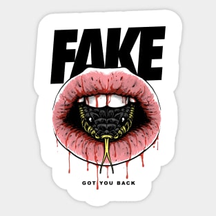 Fake Friend Sticker